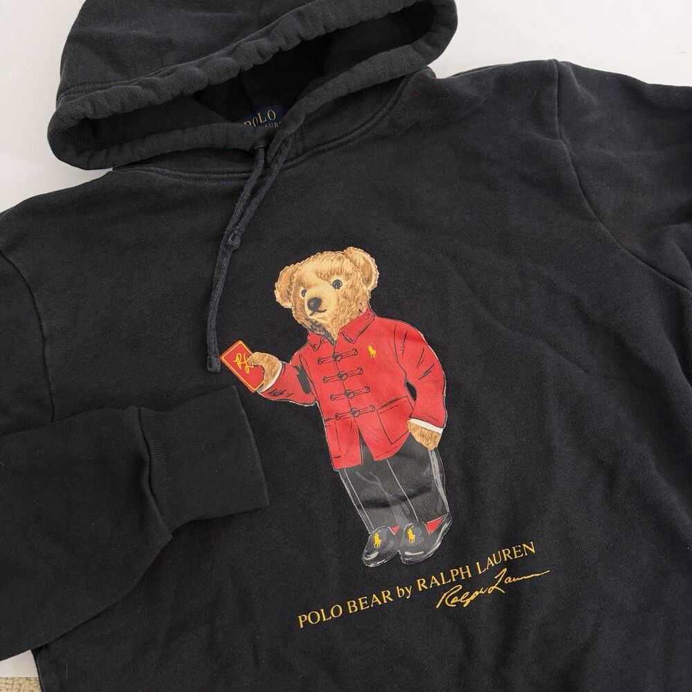 Polo Ralph Lauren Polo Bear Lunar New Year Hoodie Graphic Fleece Men Size Small